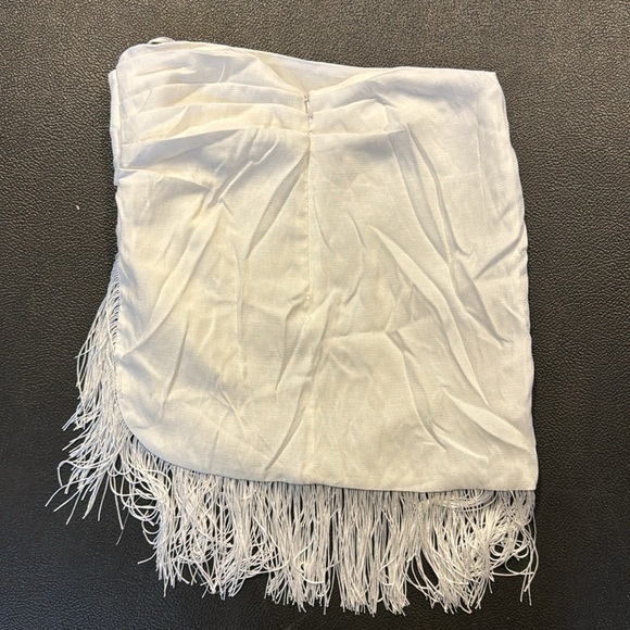 12th Tribe Rosalina White Fringe skirt - Picture 6 of 6